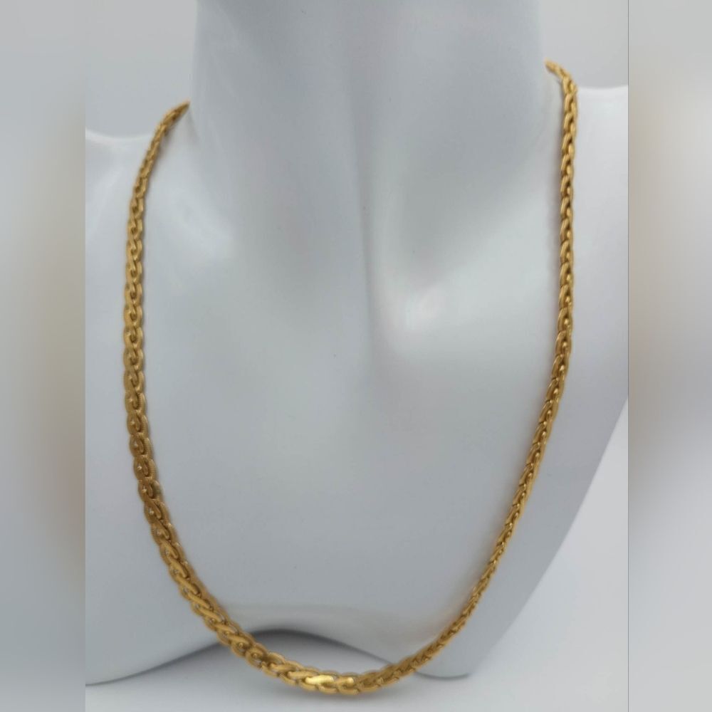 Georgian luxury gold tone estate necklace unisex‎